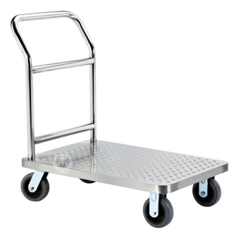 南方不銹鋼手推車平板車小推車?yán)涇囃评嚪阑摪錭-10