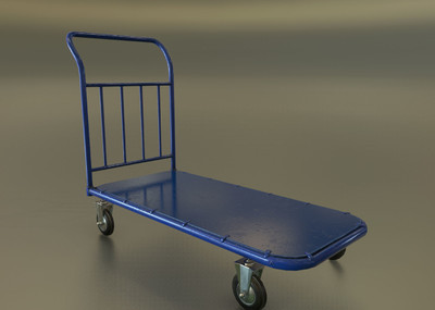 寫實的手推車 板車