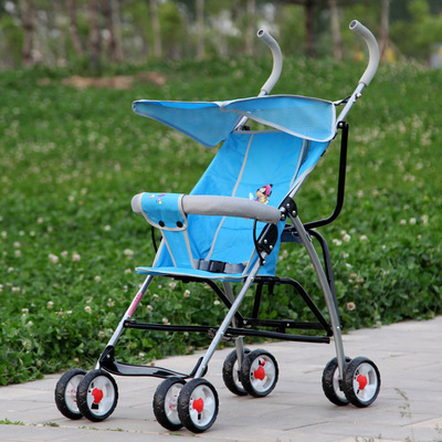 廠家直銷淘寶代發(fā)簡易兒童車 便攜折疊，可坐可躺的嬰兒手推傘車